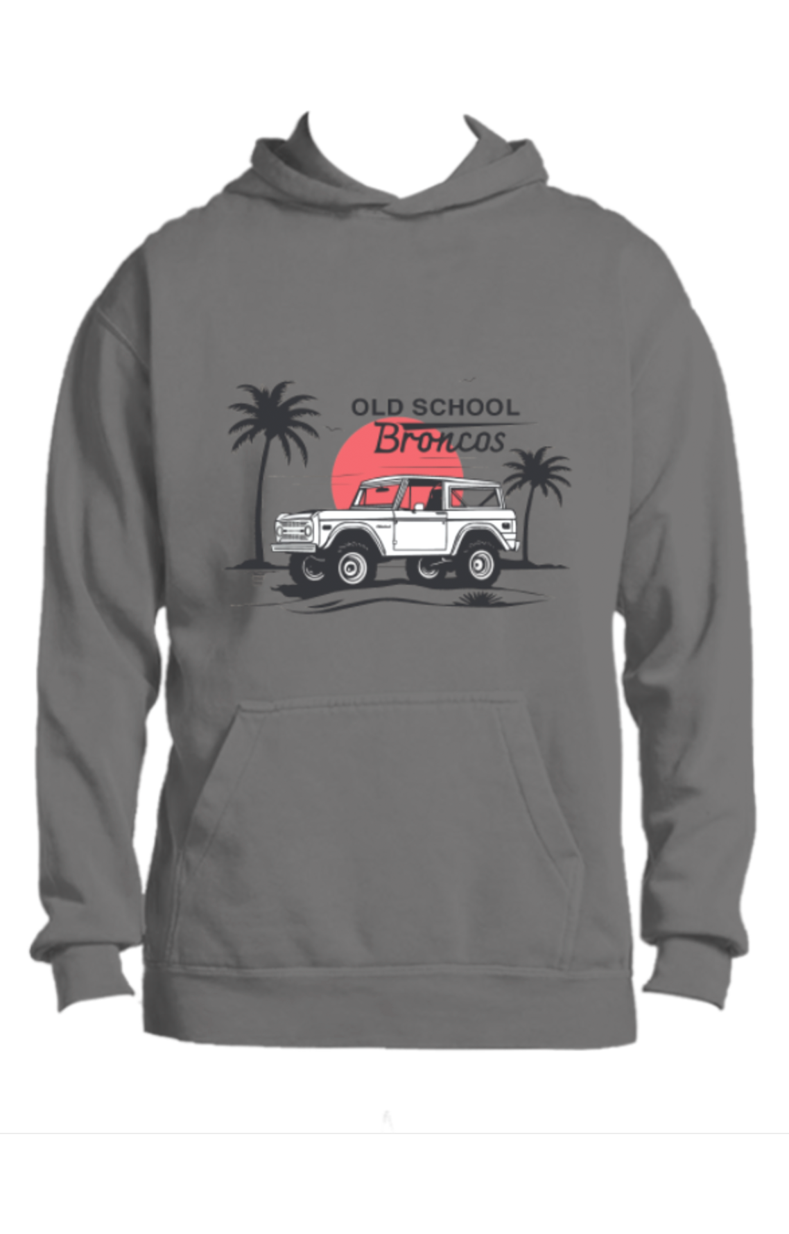 Comfort Colors Old School Broncos Hoodie