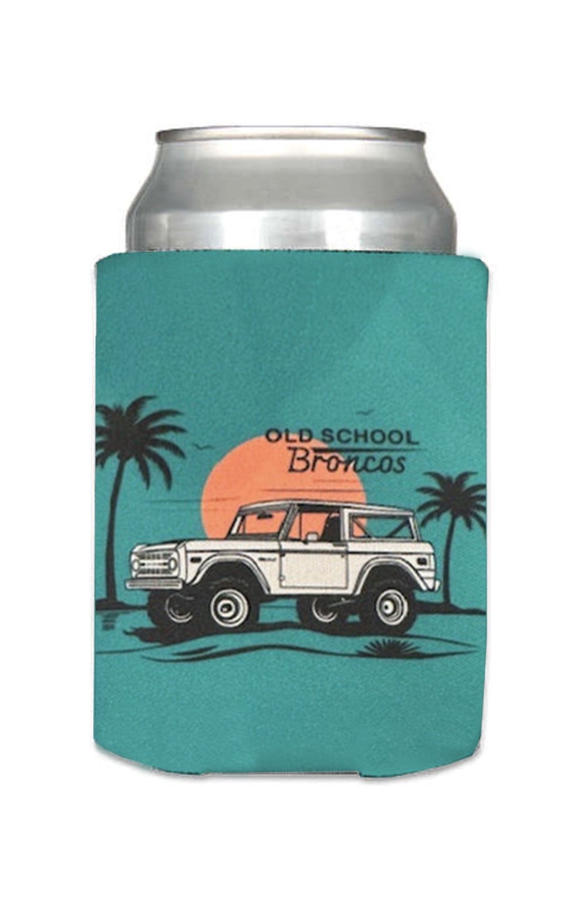 Old School Broncos Drink Koozie