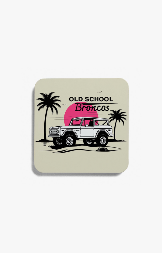 Old School Broncos Coasters