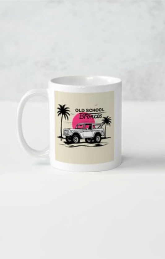 Old School Broncos Coffee Mug